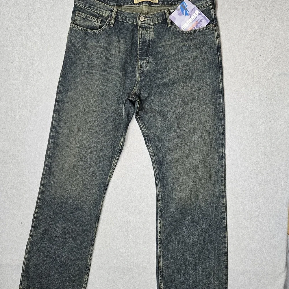 VINTAGE Express Men Jeans 38X34 Blue Denim Meneker 35